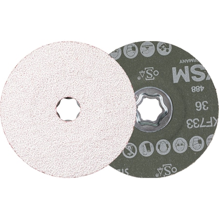 PFERD TOOLS COMBICLICK Korund Fiberscheibe 115 mm A-COOL60 für Edelstahl Hoffm